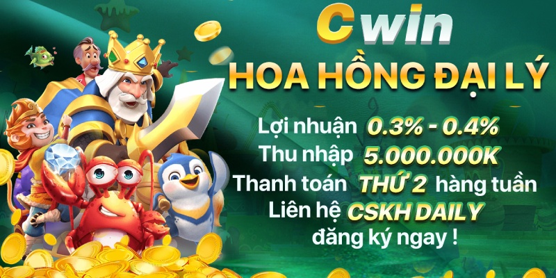 Lợi ích hấp dẫn khi trở thành đại lý Cwin